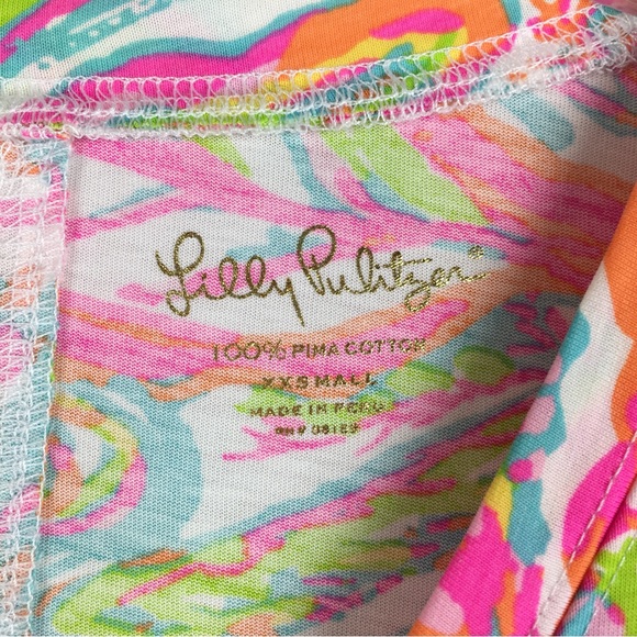NWOT Lilly Pulitzer Sheath Dress 100% Pima Cotton Scuba To Cuba Coral Reef Multi - Picture 3 of 13